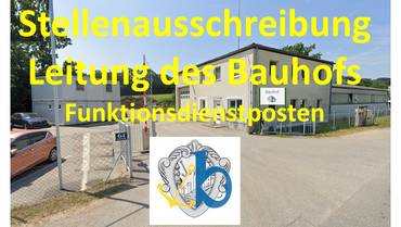 Stellenausschreibung Leitung des Bauhofs