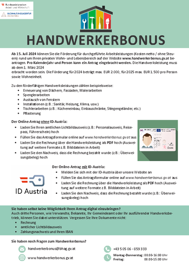 Handwerkerbonus 